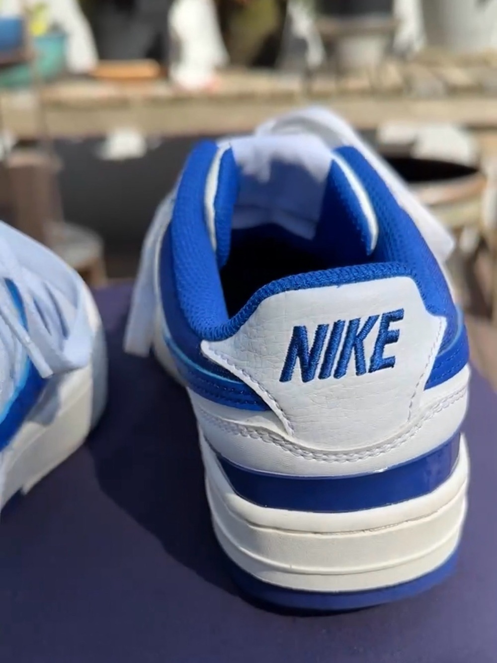 Nike Gamma Force Game Royal Women’s 8.5 Sneakers DX9176-101 White Blue
